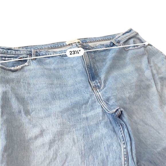 Abercrombie & Fitch Curve Love The 90’s Straight Ultra High Rise Jeans Size 24 - Picture 4 of 7
